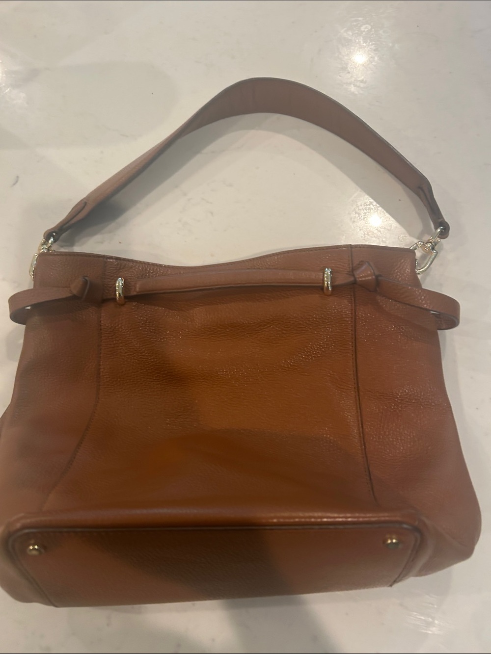 Banana Republic Cognac Brown Leather Shoulder Bag